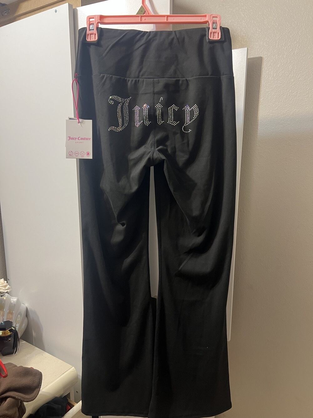 Juicy Couture Sport Rhinestone Logo Leggings, Size Medium , NWT!